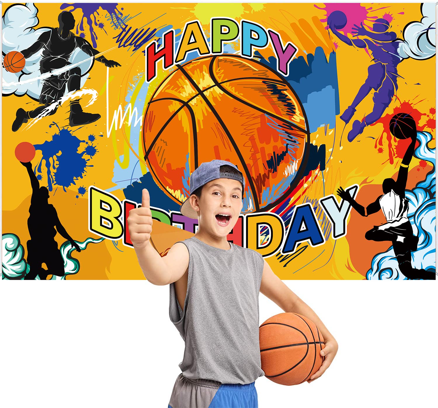 Basketball Banner Basketball Geburtstag Banner - Wi Produktbild-Vorschau 3