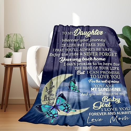 Miniatura 3 de UFOORO Regalos de cumpleaños para el día de la madre para hija, regalo de hija de mamá, regalos de hija, regalos de cumpleaños para hija, manta de