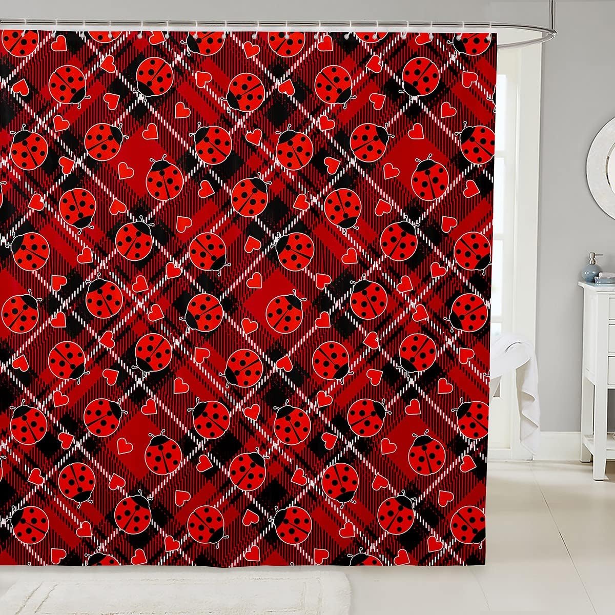 jejeloiu Horse Shower Curtain for Girls Boys Children Kids Cute Horses Bath Curtain Cartoon Animal Decor Waterproof Shower Curtain with Hooks Farmhouse Wildlife Bathroom Accessories 72x84 Inch
