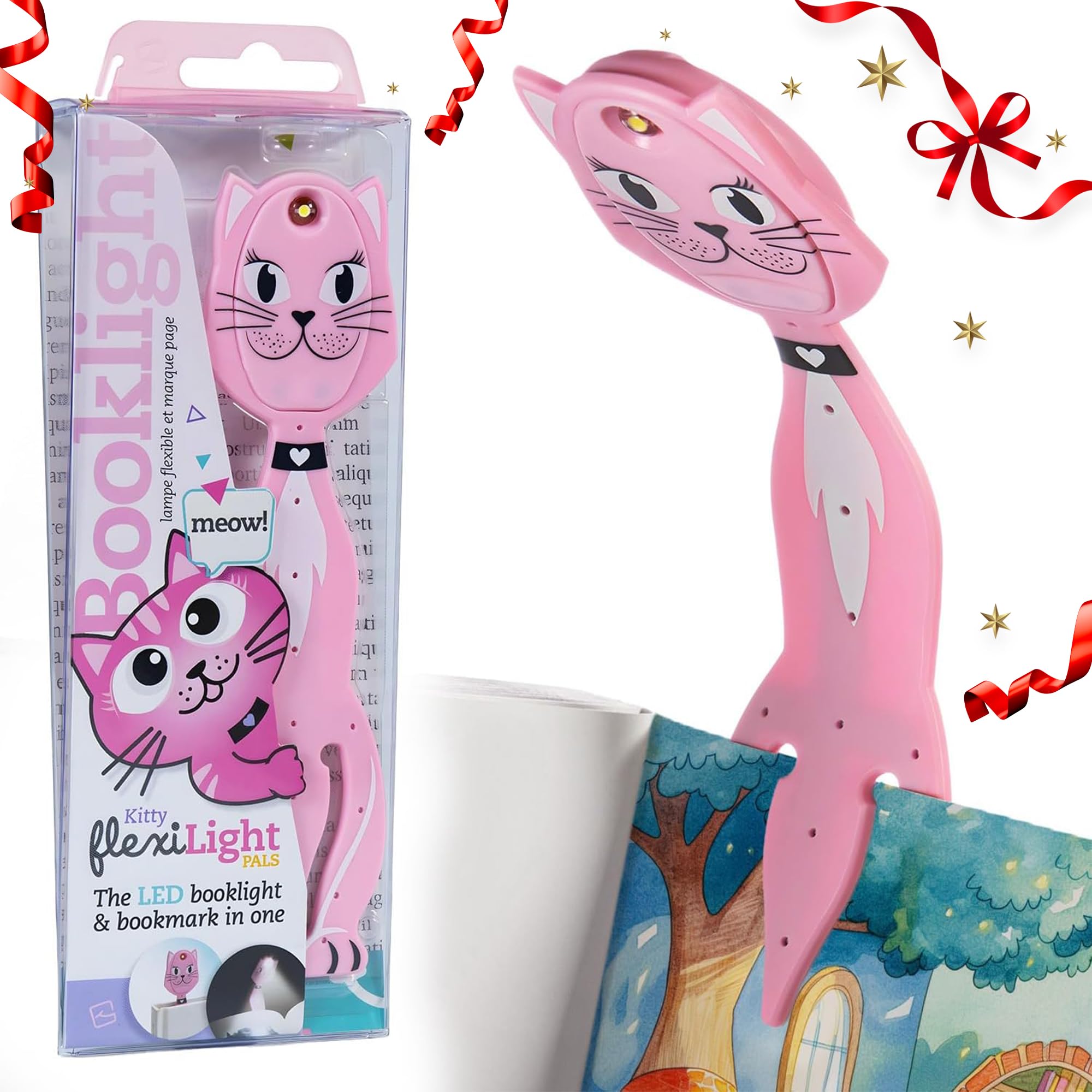 Gifts for Readers & Writers Flexilight Pal 2-in-1 LED Reading Light | Bookmark & Clip-On Book Light | Portable Reading Lamp for Children & Adults | Essential Book Accessories | Gift for Book Lover