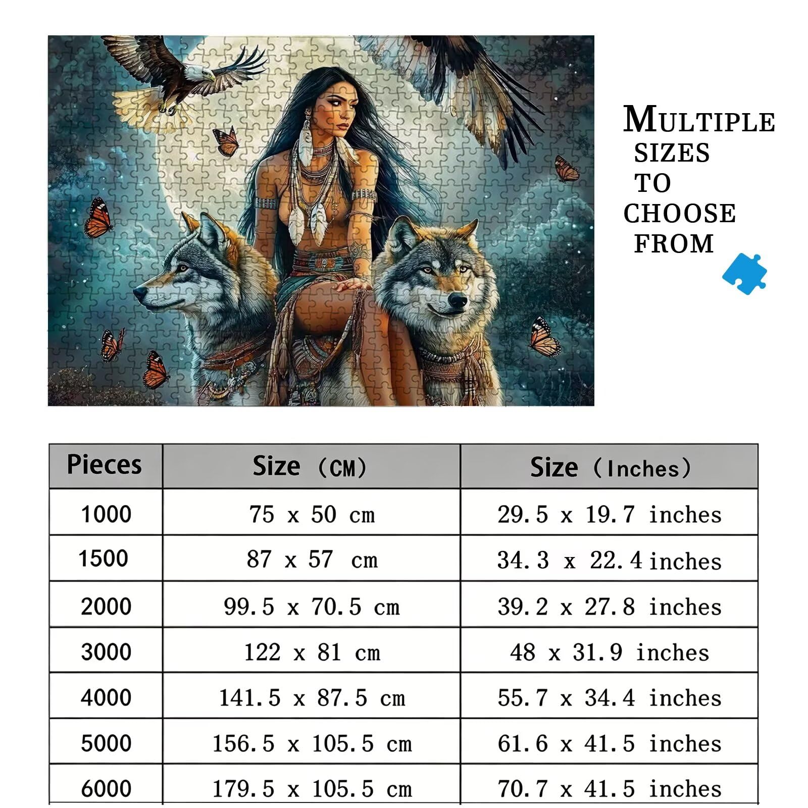 Piękno puzzle, 1500 elementów, trudne puzzle, drewniane puzzle dla całej rodziny, zestaw "zrób to sam", dla dorosłych, nadają się jako dekoracja ścienna i prezenty dla kobiet, temat: orzeł 8p-542