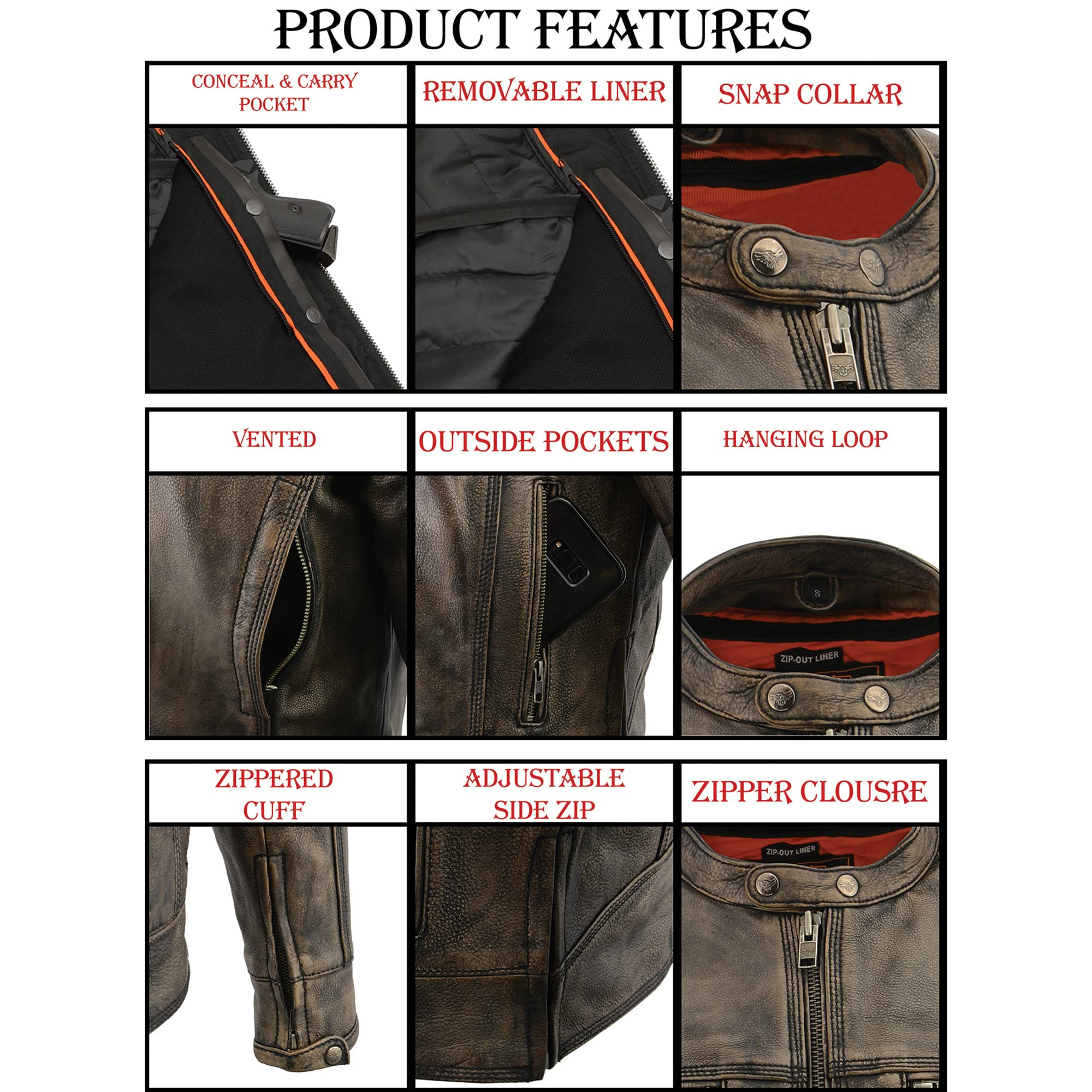 レザージャケット　MILWAUKEE FREAK'S STORE/フェイクレザーブルゾン｜Daytona Park(FREAK'S