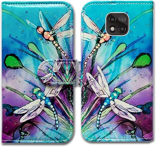 Miniatura 9 de Bcov Funda para Moto G Power 2021 no compatible con G Power 2020, funda de piel con tapa para teléfono con diseño de flor de ciruela, con ranura