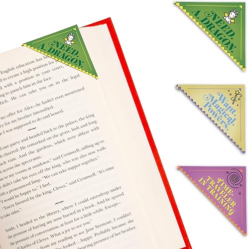Knock Knock Fantasy Lovers Lot de 3 marque-pages uniques en papier cartonné