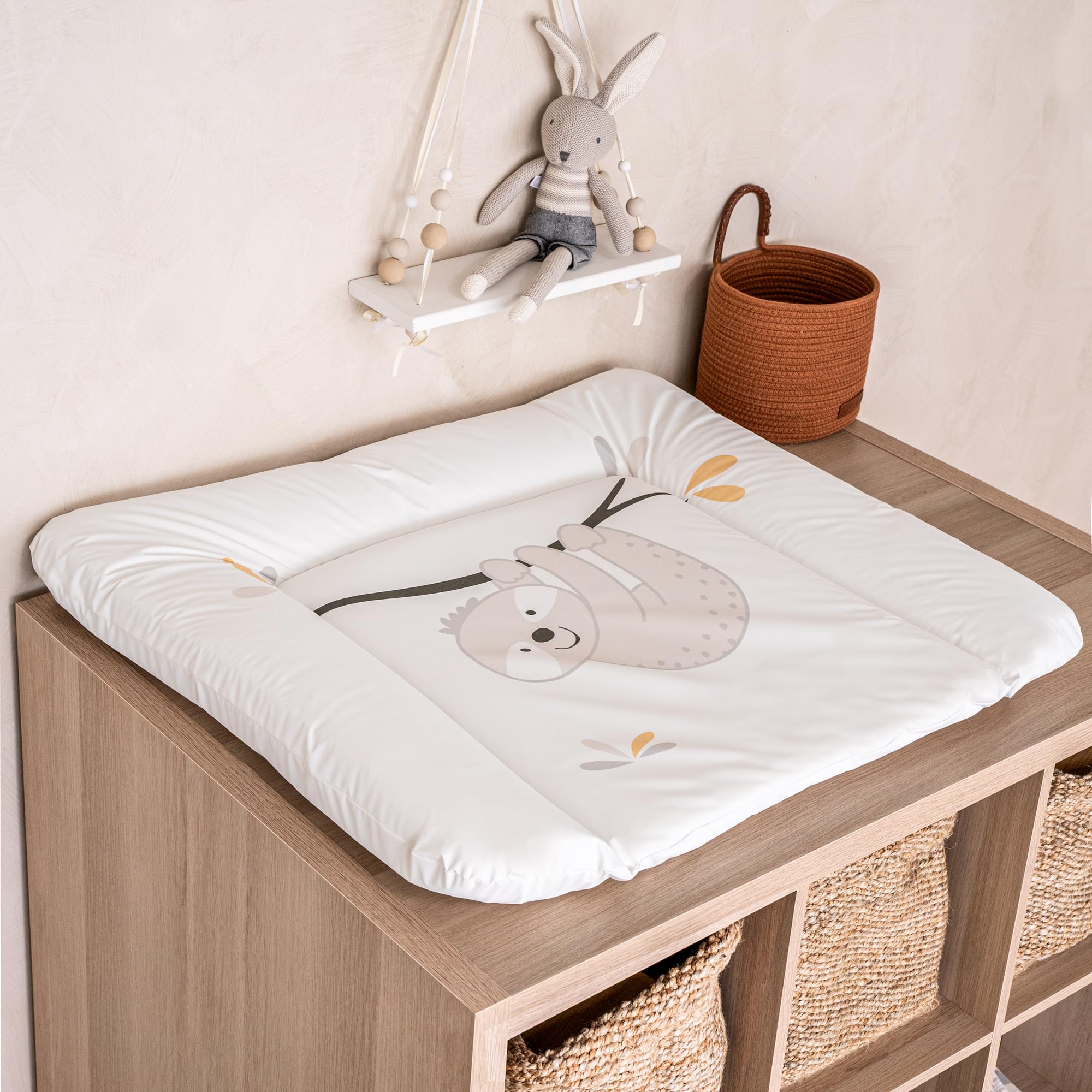 Matelas à Langer Standard Julius Zöllner Softy Matelas à Langer, 75 X 75 Cm, Imperméable Et Lavable, Fabriqué En Allemagne, Certifié Oeko-Tex Standard 100, Motif Lapin De Rêve Matelas Couffin 70x30 Ovale Matelas à Langer Standard Julius Zöllner Softy Matelas à Langer, 75 X 75 Cm, Imperméable Et Lavable, Fabriqué En Allemagne, Certifié Oeko-Tex Standard 100, Motif Lapin De Rêve Matelas Couffin 70x30 Ovale
