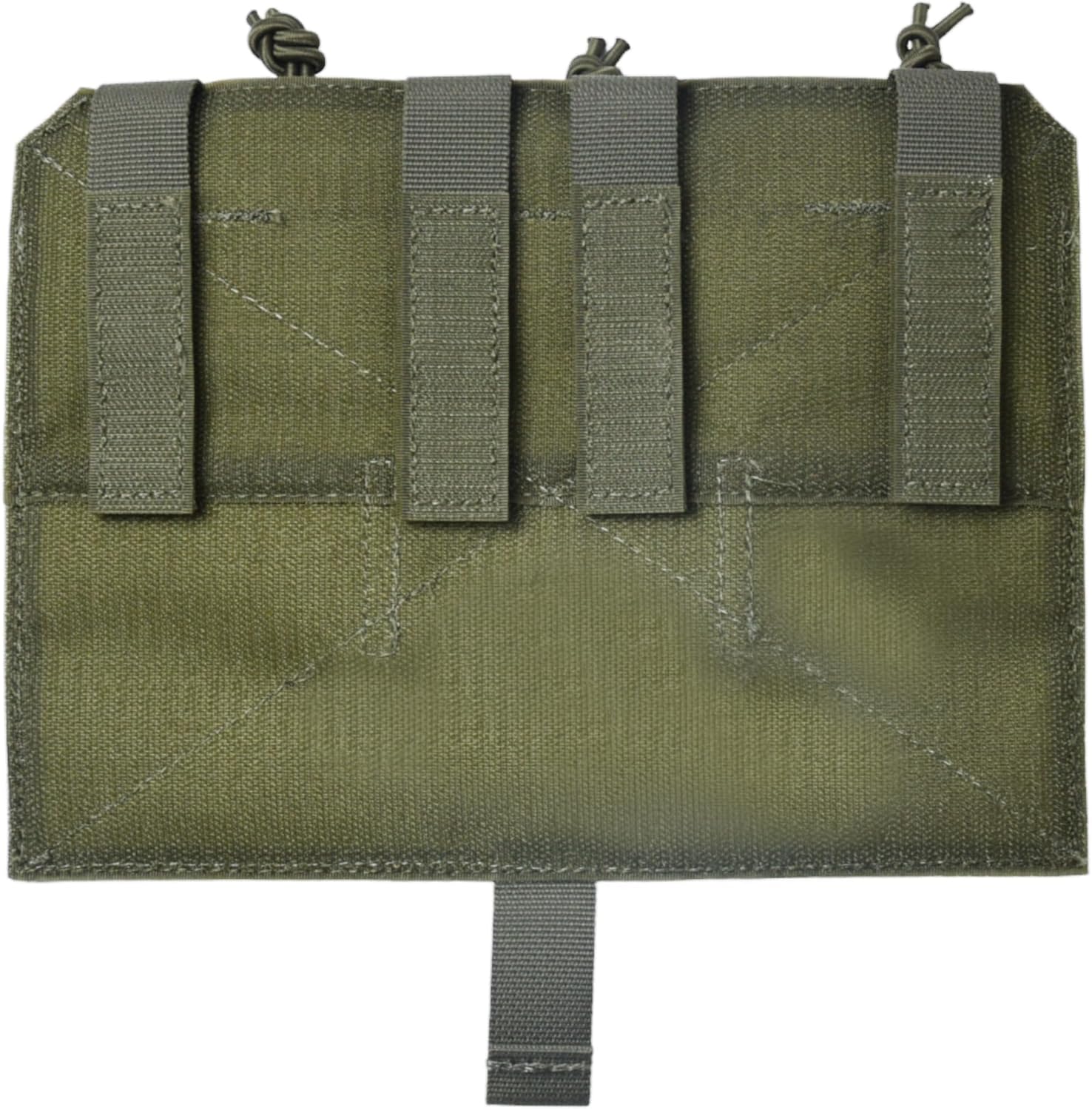 Front Panel 762 Triple Mag Pouch 4 Webbing Attach Molle System Elastic Band 1000D Nylon for Outdoor Training Suit Accessory
