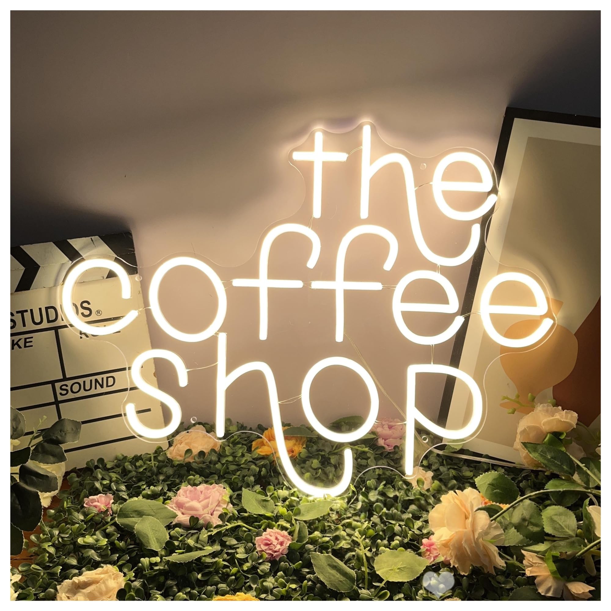 RONGCH Hanging Art Signs Coffee Shop Custom Neon Sign Cafe Bar Decor Room Bedroom Game Pet Store Birthday Party 45cm
