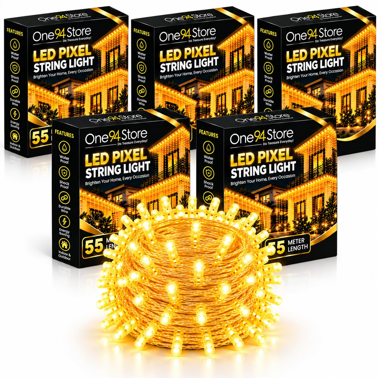 56 LED Fairy Lights - 20m Warm White String Lights -20