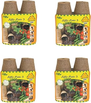 Jiffy Pots 3" Round 22 Bonus Pack, 4 Pack