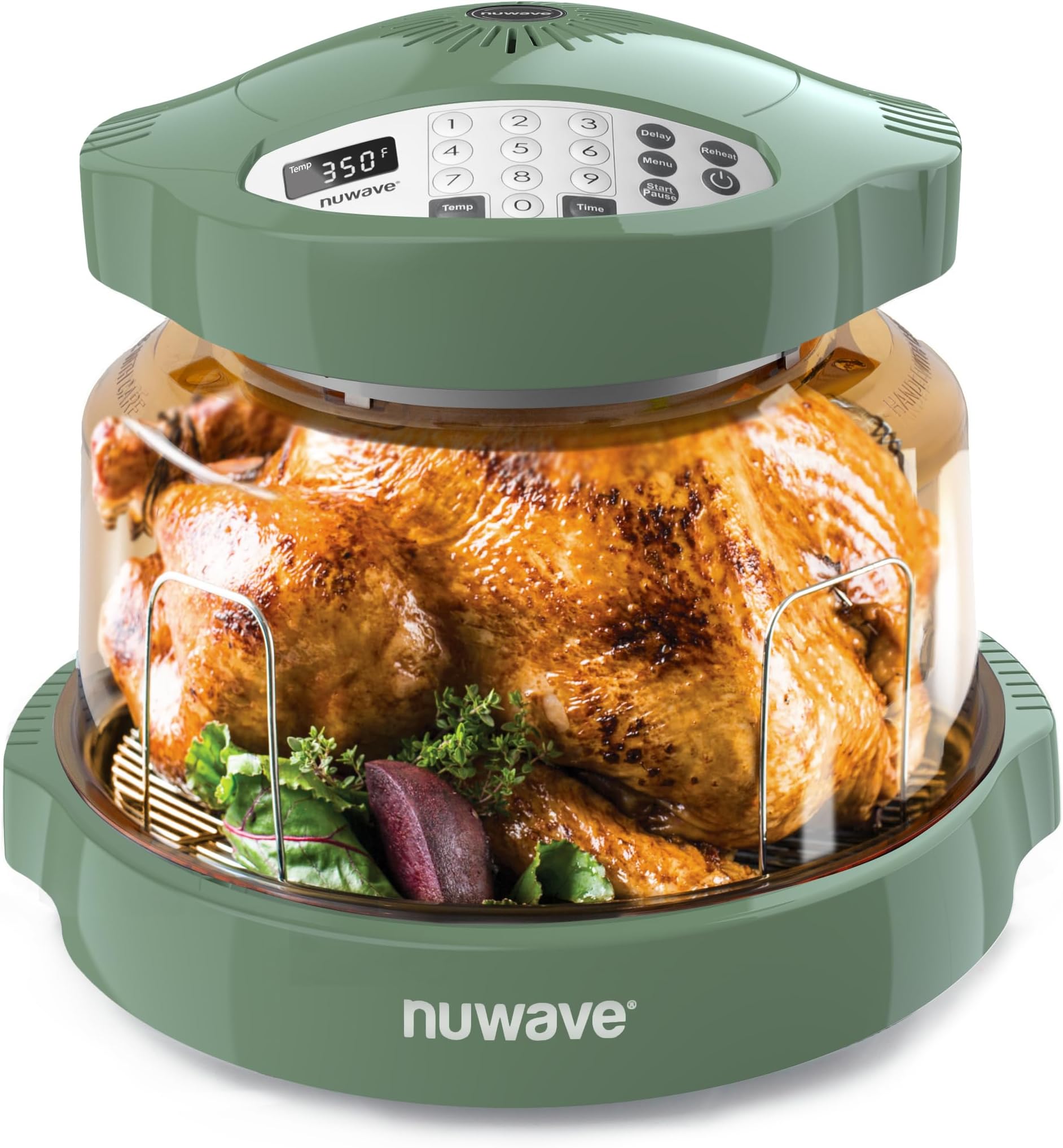 Nuwave Pro Plus 2 Infra-Red Oven, New & Improved, Cook Fresh or Frozen, No Defrosting or Preheating, Cook Healthy, 360 Surround Cooking, Adjustable Temps, 100 Presets & 50 Memory, Durable Power Dome