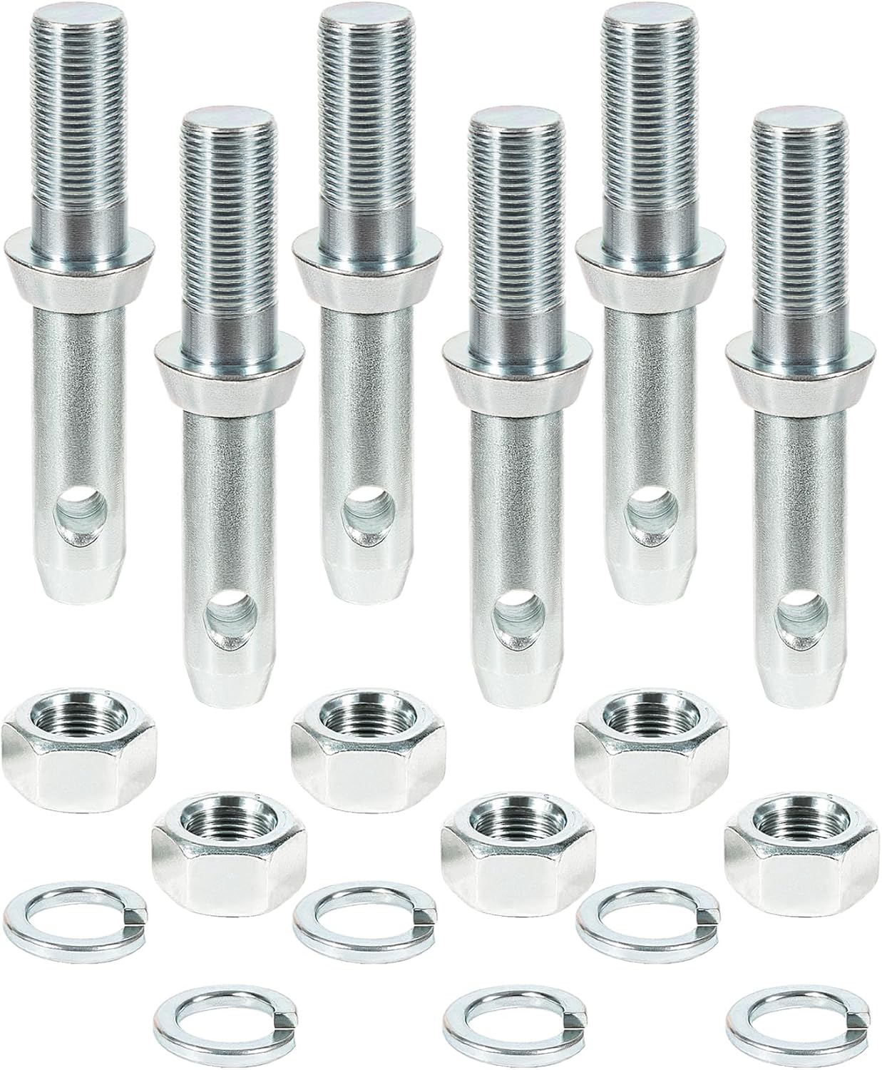 6-Pack S07020800 Cat 1 Draw Pin Hitch Accessories for Tractors, 5-1/2-Inch - Universal Forged Draw Pins with Rust-Resistant Coating, Ideal for Compact & Small Tractors