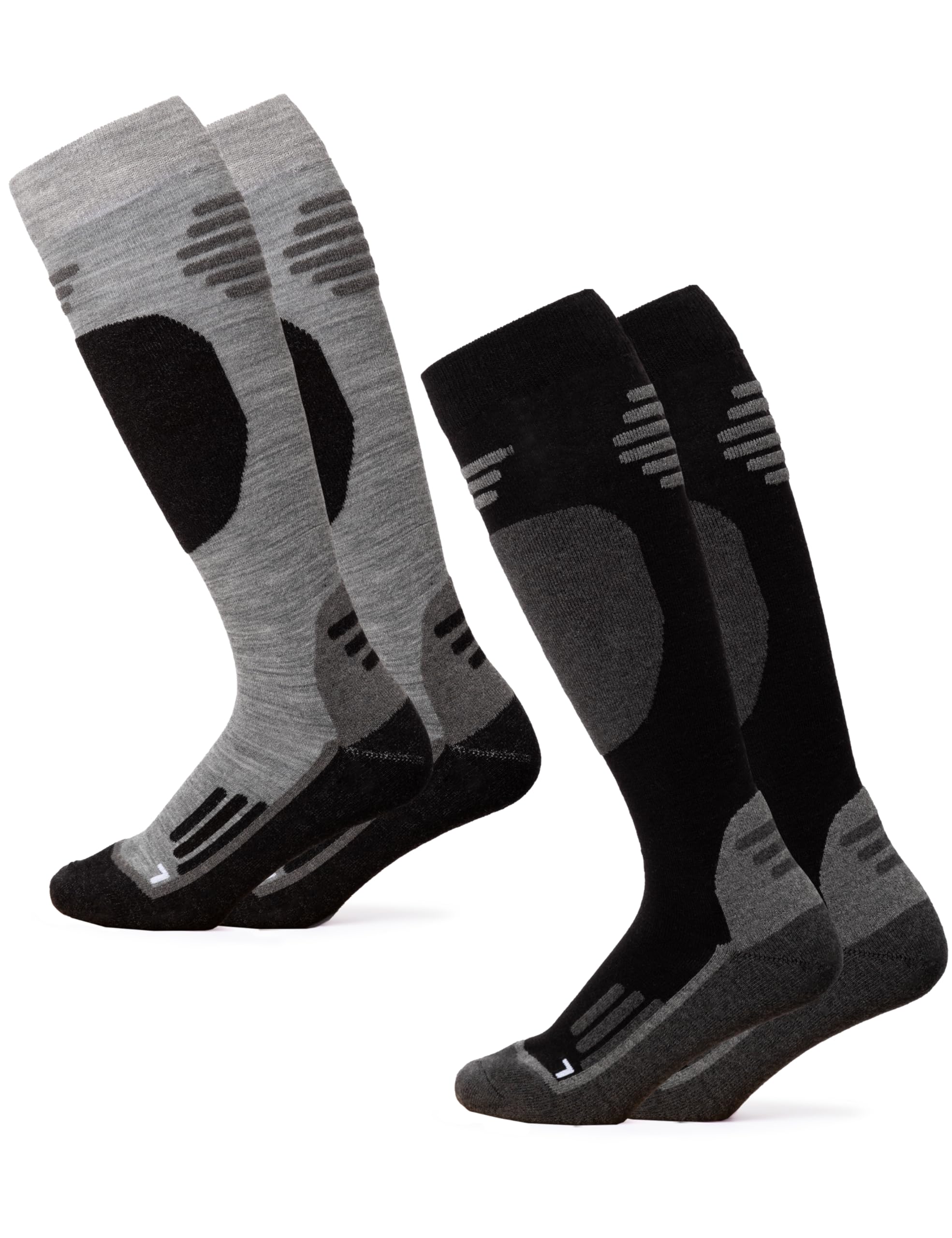 Occulto Herren & Damen Merino Skisocken 2er Pack (Modell: Toni)