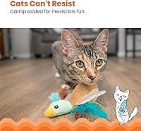 Vista 4 de Catstages Flapperz Duck Plush Interactive Catnip Cat Toy