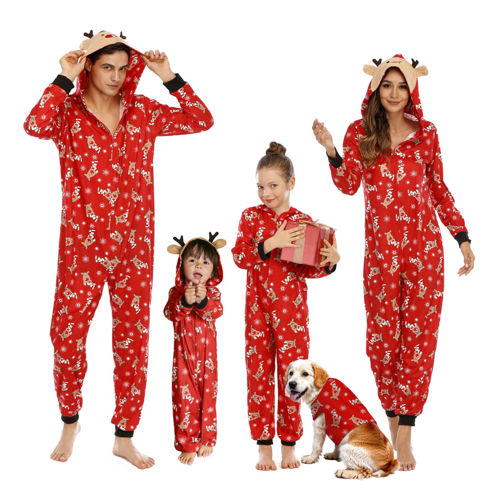 Neufigr Family Christmas Pajamas Matching Sets, Xmas PJs Mathching Set, Holiday Family Sleepwear Sets Long Sleeves and Pants Outfits(E916783)