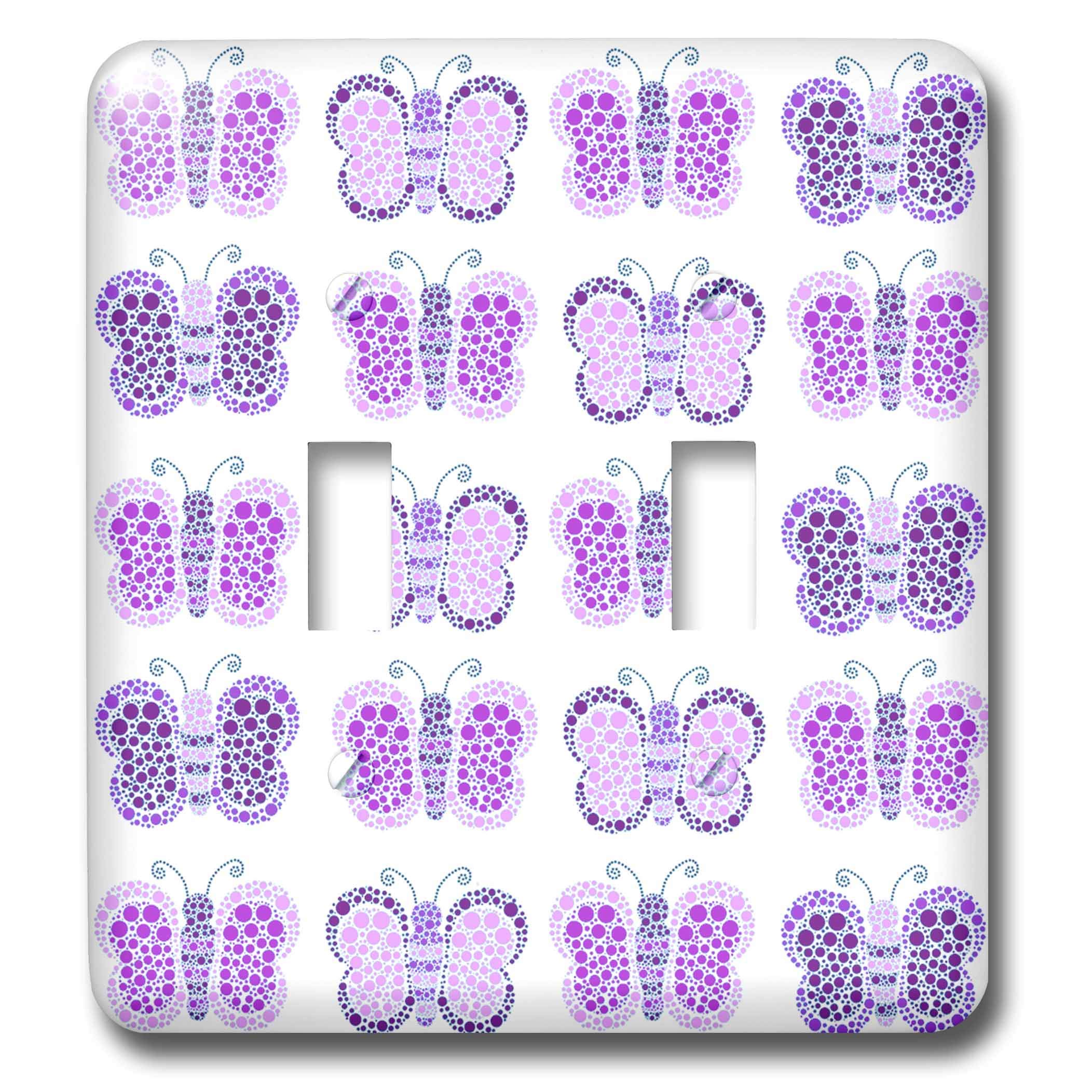 Interrupteur à baïonnette papillon violet résistant aux traces pour remplacer les plaques ternes