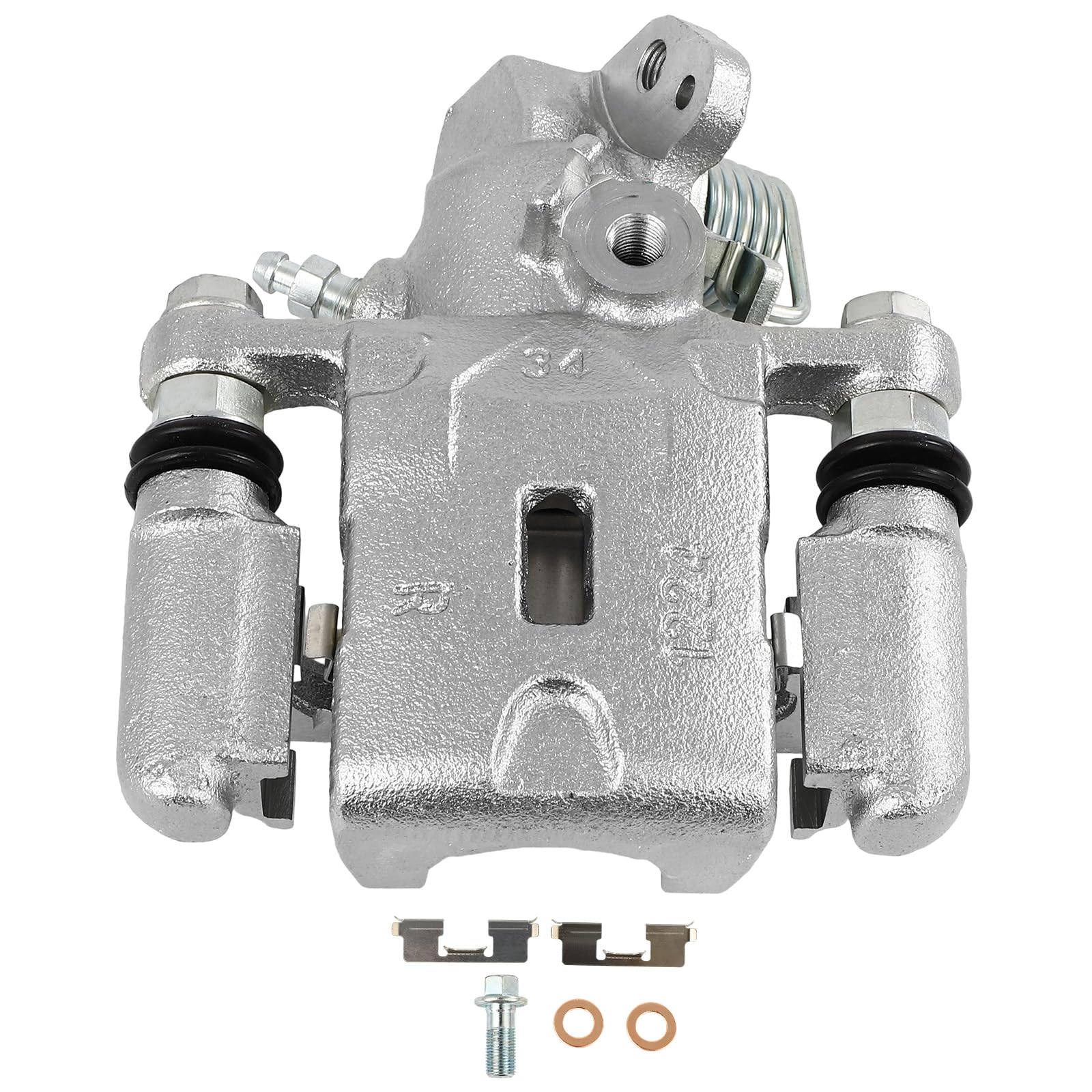 SCITOO 19B3303 Rear Right Disc Brake Caliper w/Bracket Fit For Hyundai For Elantra 2005-2006,For Kia For Spectra 2005-2009,For Kia For Spectra5 2005-2009, Single Piston