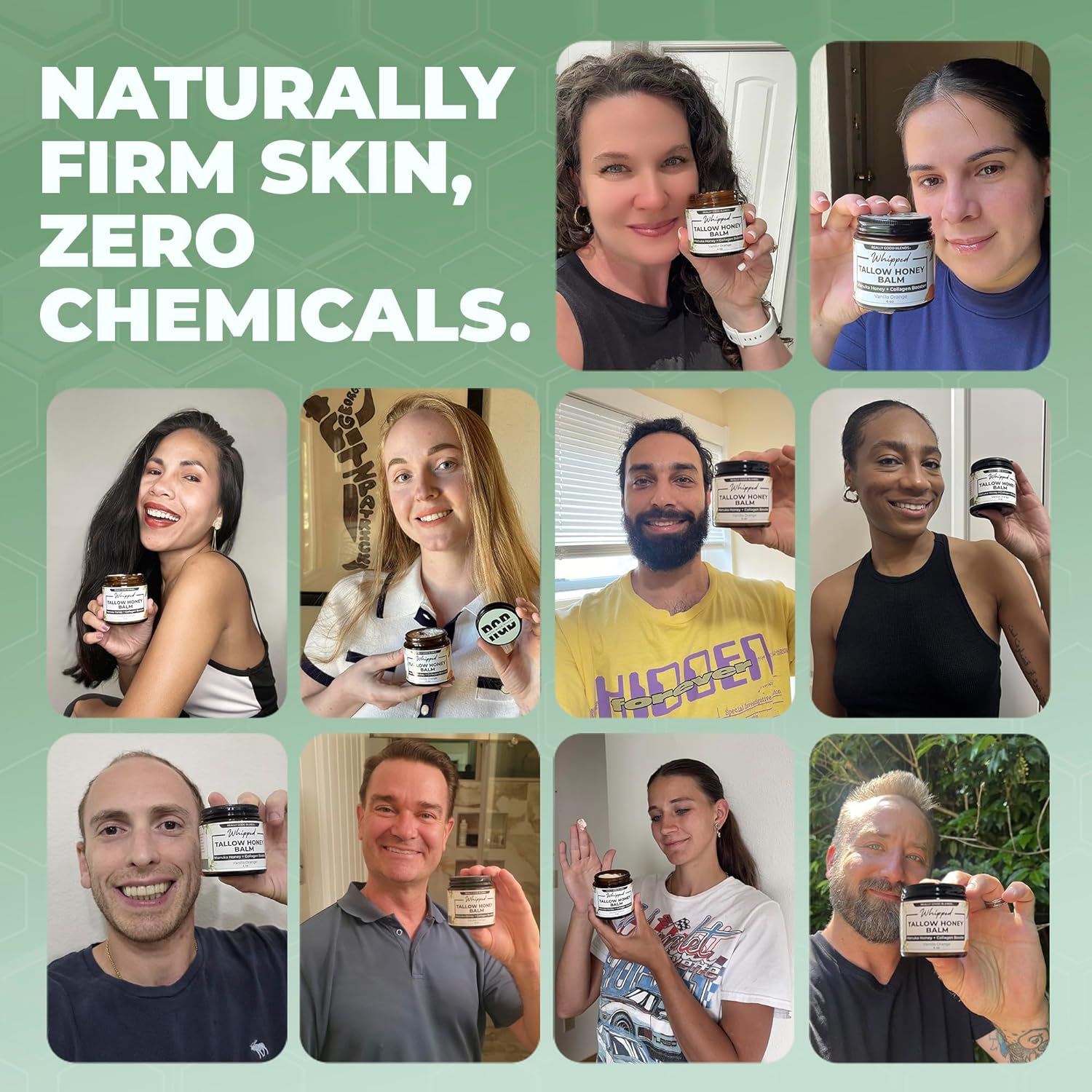 Really Good Blends Whipped Tallow Balm with Manuka Honey – 4 oz | Collagen-Boosting Body Butter | Beef Tallow for Skin | Face & Body Moisturizer | Made in USA (Vanilla Orange)