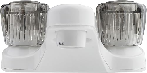 Miniatura 2 de Dura Faucet llave de lavabo de dos manijas, para baño de cámper, motorhomes, tráiler, Blanco