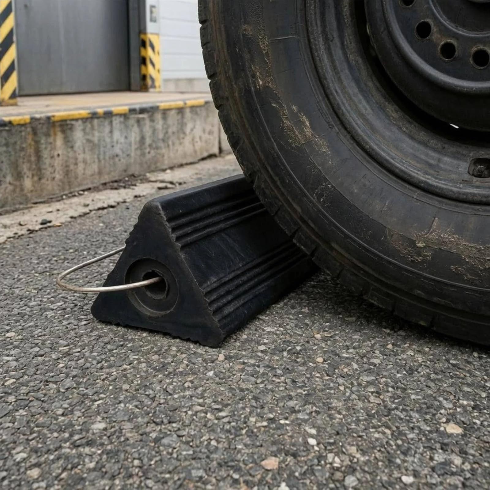 Cunei for Ruote for in Gomma Resistenti all'Usura Trazione A Coste di Sicurezza del Veicolo for Proprietari Auto, Parcheggio, Garage per Auto | 25KG L Rubber Wheel