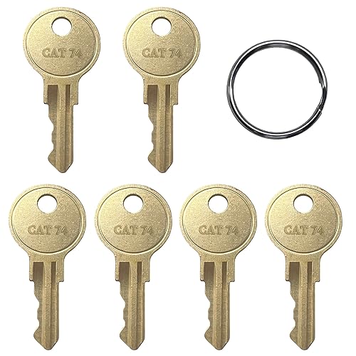 KeyPower Dispenser Keys (6) for Bobrick 33043 CAT74 Commercial Roll