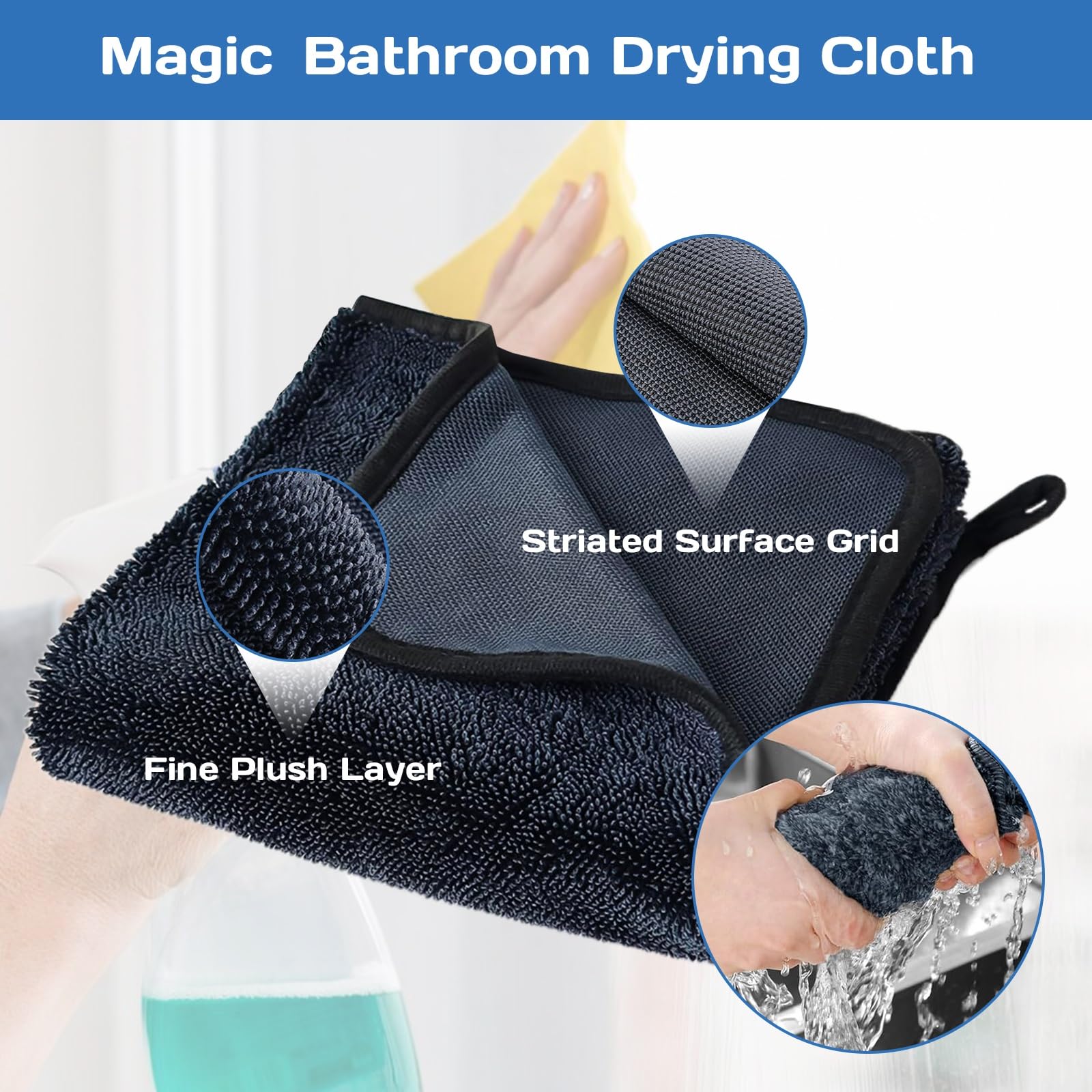 GUO-SWY 2PCS Bathroom Drying Cloth - Image 4
