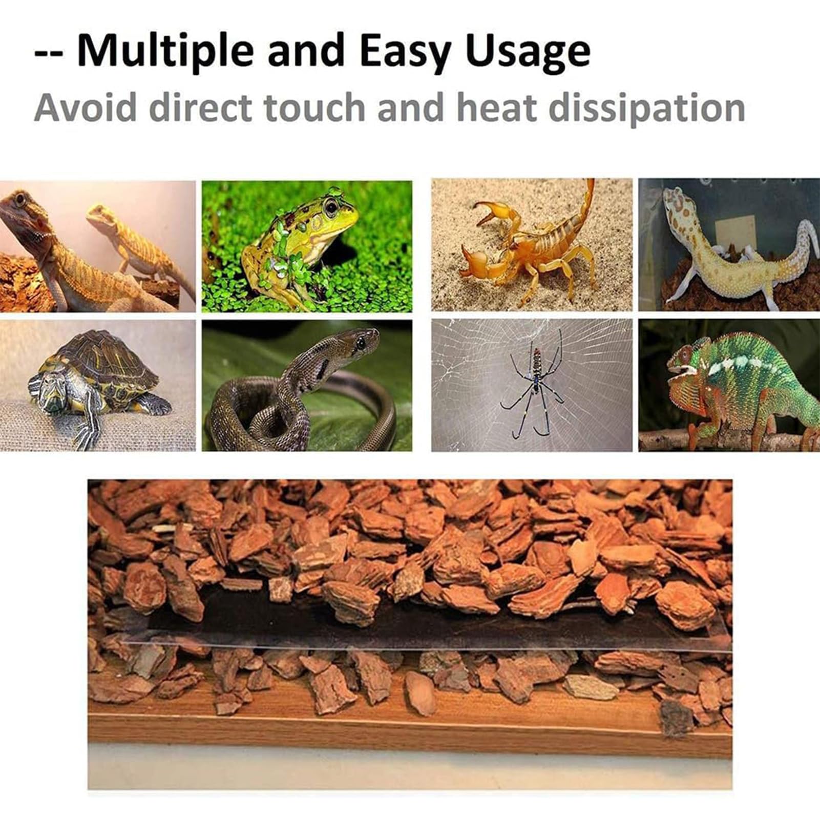 爬虫類　両生類　パネルヒーター　4枚セット 4個セット マルチパネルヒーター ペット 爬虫類 両生類 小動物