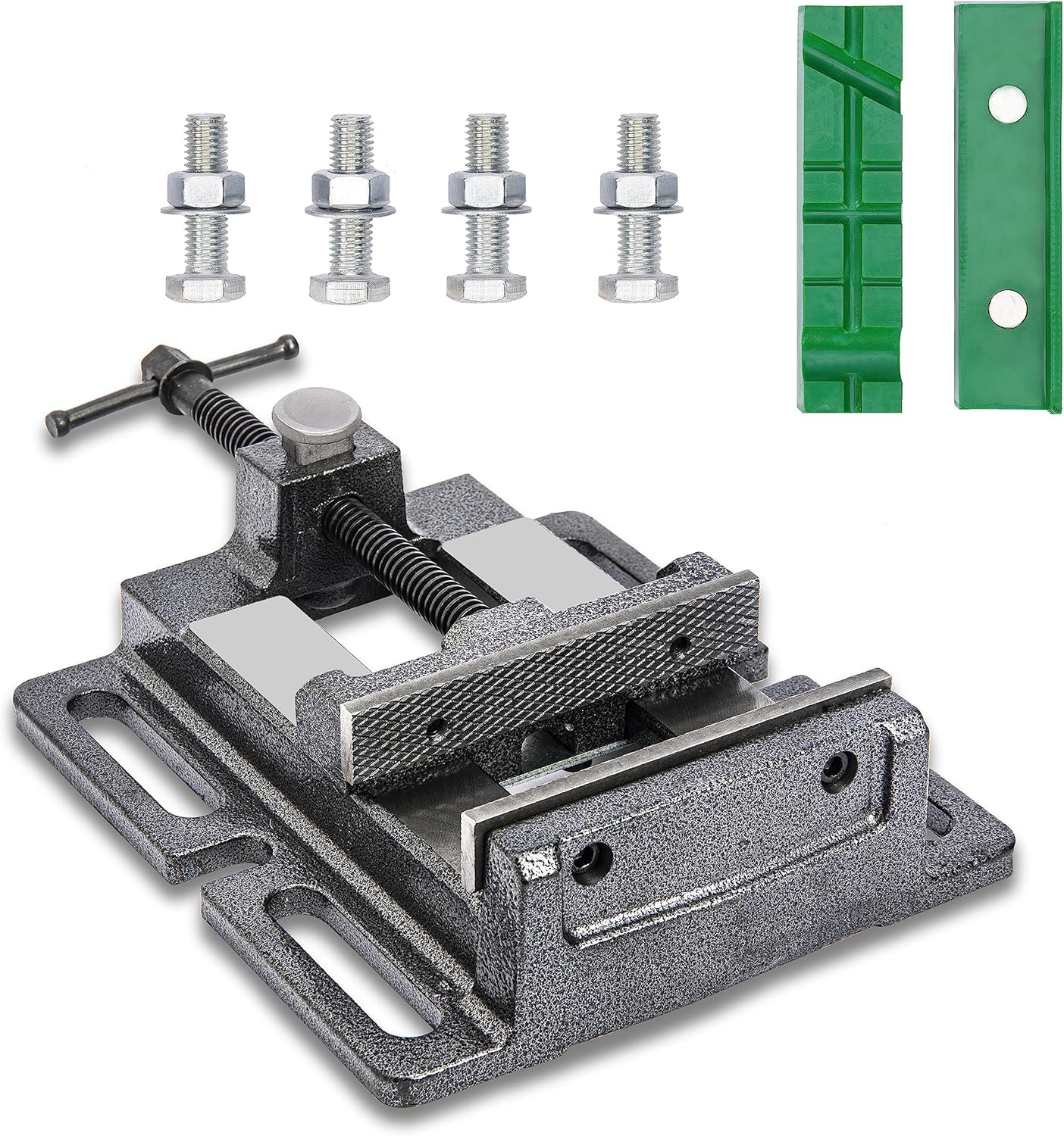 Morsa da banco resistente, 12,7 cm, morsa da banco, morsa per trapano con ganasce multi-scanalatura