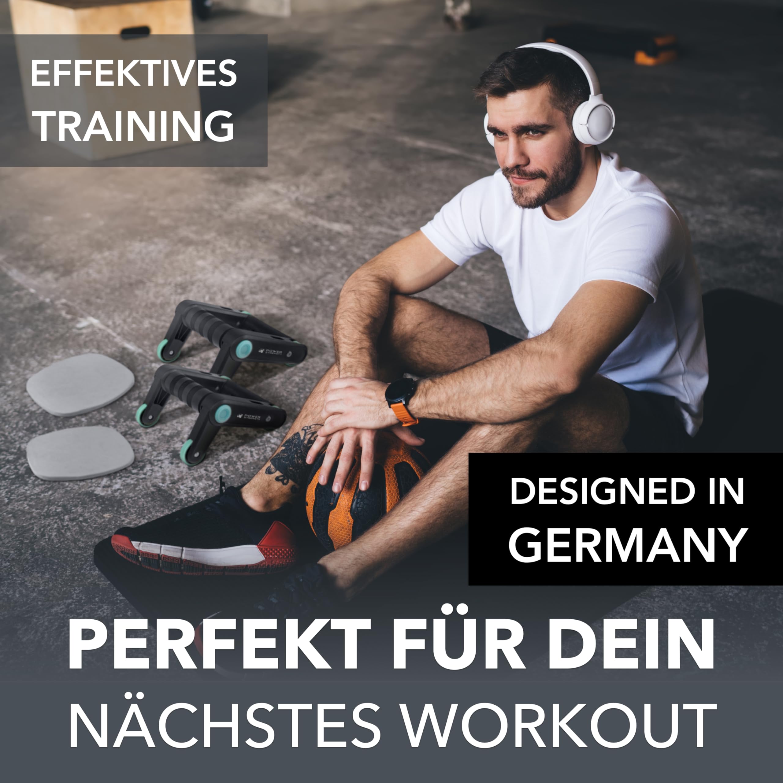Power Strength Impugnature per flessioni, Attrezzi Palestra – Costruzione muscolare ottimale con funzione Ab Roller e maniglie extra confortevoli – Massimizza il tuo successo fitness