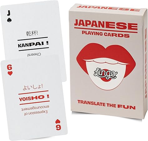 Series Trails Ganando Popularidad Fuera de Japón 6 81JZKZYAyGL. AC SY450 Lingo Japanese Playing Cards | Travel Flashcards | Learn Japanese Vocabulary in A Fun & Easy Way | 52 Essential Translations