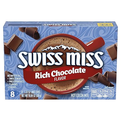 Swiss Miss Indulgent Collection - Mezcla de cacao caliente con sabor a chocolate intenso 8 sobres de 133 onzas