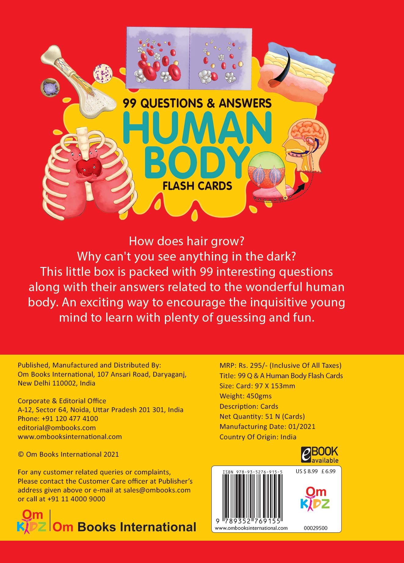 Flash Cards: 99 Questions and Answers Human Body Flash Cards 1