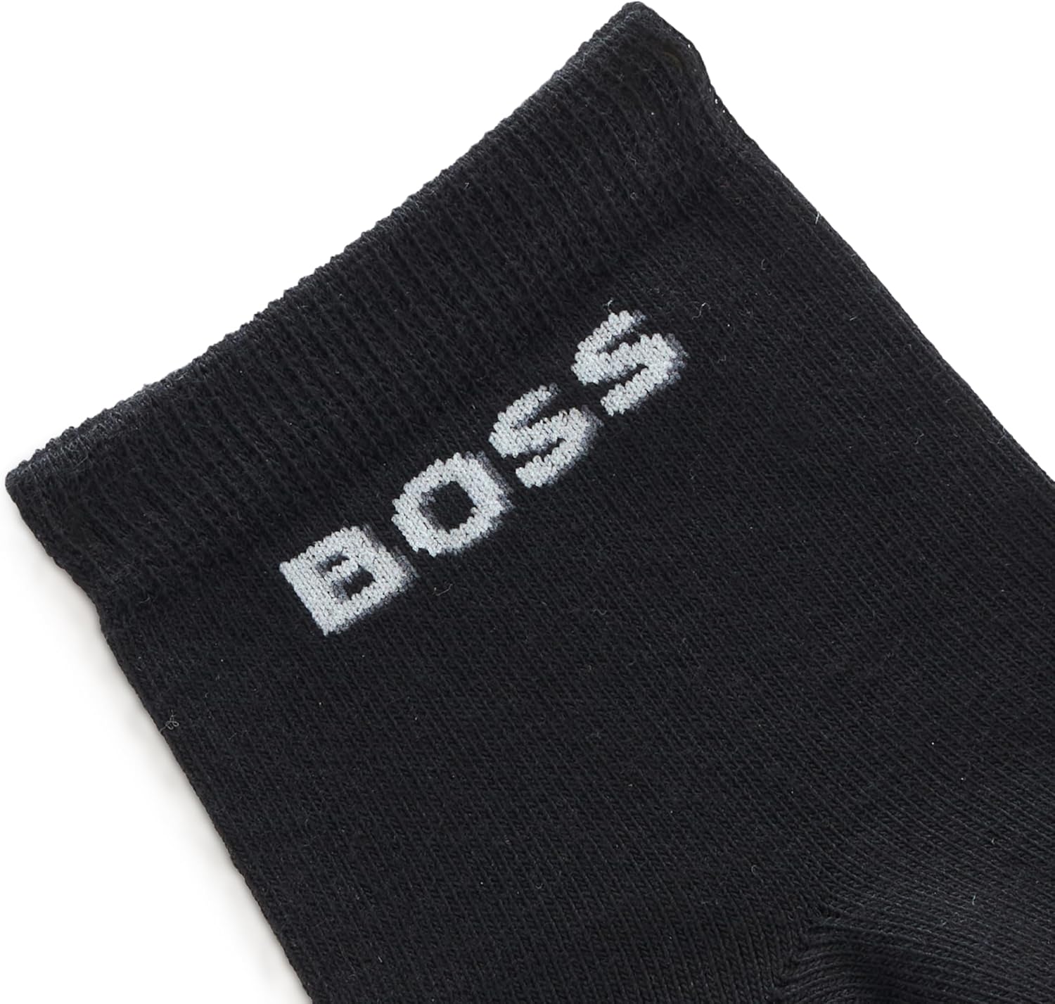 BOSS, 2-Pack Signature Logo Cotton Socks, outer space black, 6-9 - Image 4