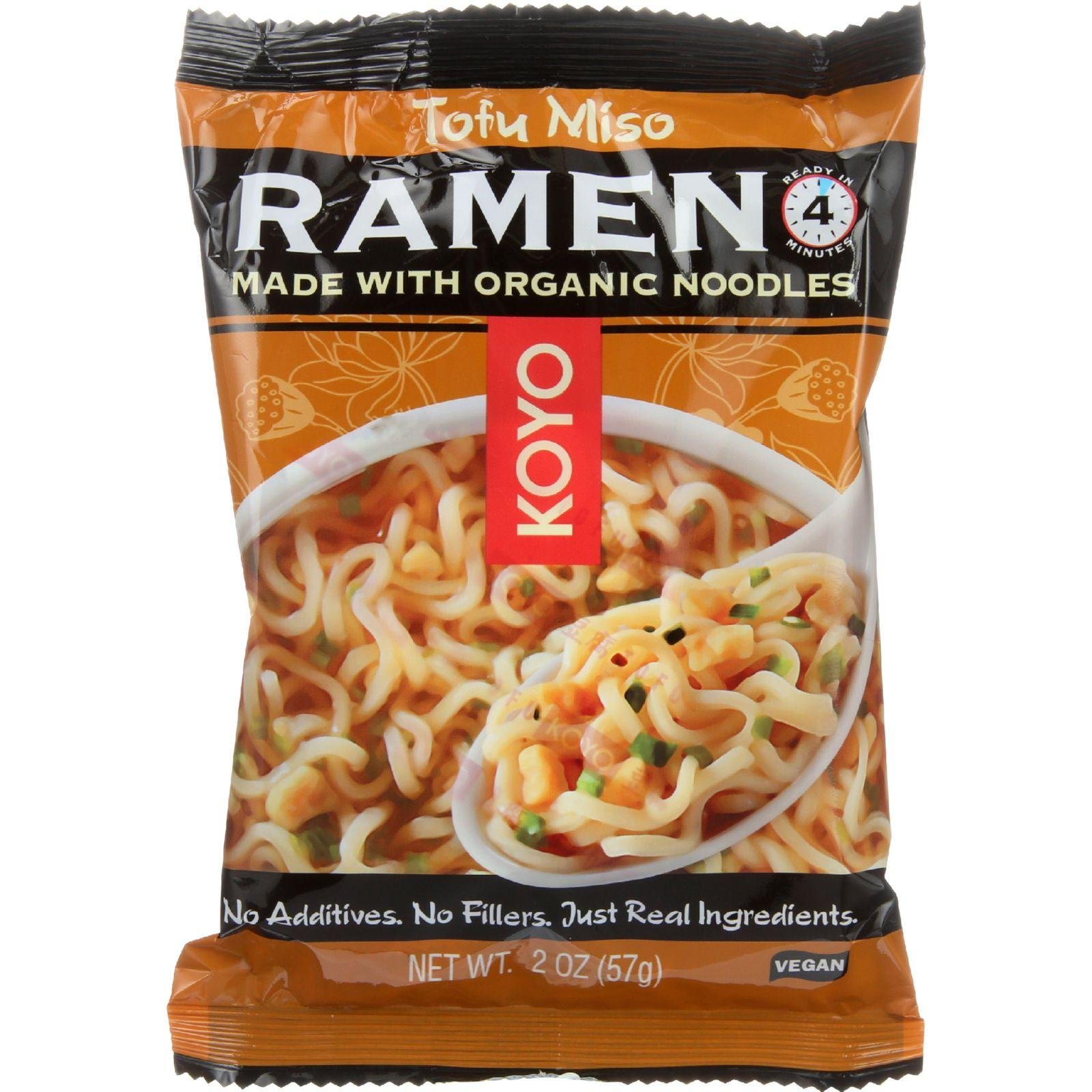 Koyo Tofu and Miso Ramen, 2-Ounce Packages (Pack of 12)