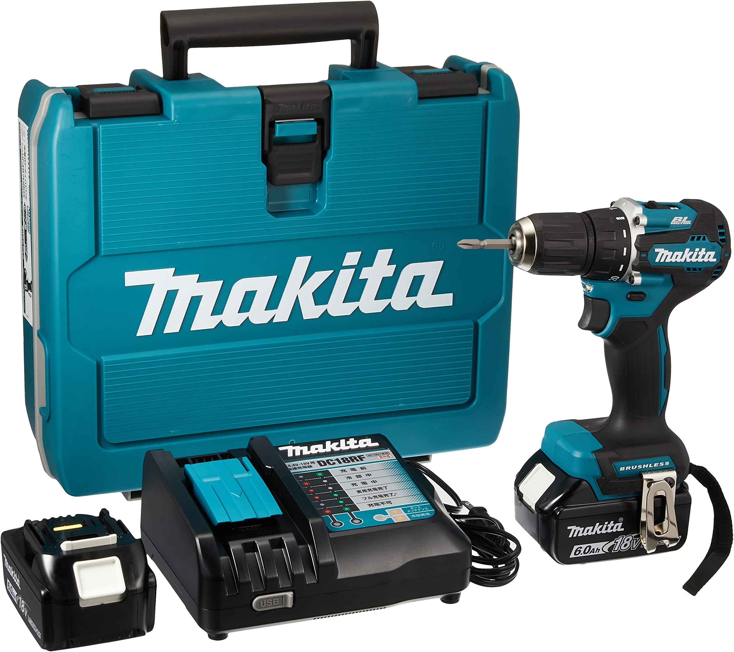 Amazon | マキタ(Makita) DF484DZ 充電式ドライバドリル 青 本体のみ 18V | ドリルドライバー