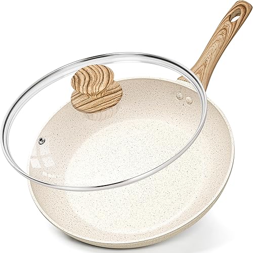 Miniatura 13 de MICHELANGELO Sartén pequeña antiadherente – Sartén de huevo individual de 6 pulgadas, mini sartén con mango que se mantiene fresco, sartén para