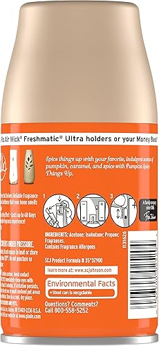 Miniatura 2 de Glade - Recambio automático en aerosol, ambientador para el hogar y el baño, Pumpkin Spice, 6.2 onzas