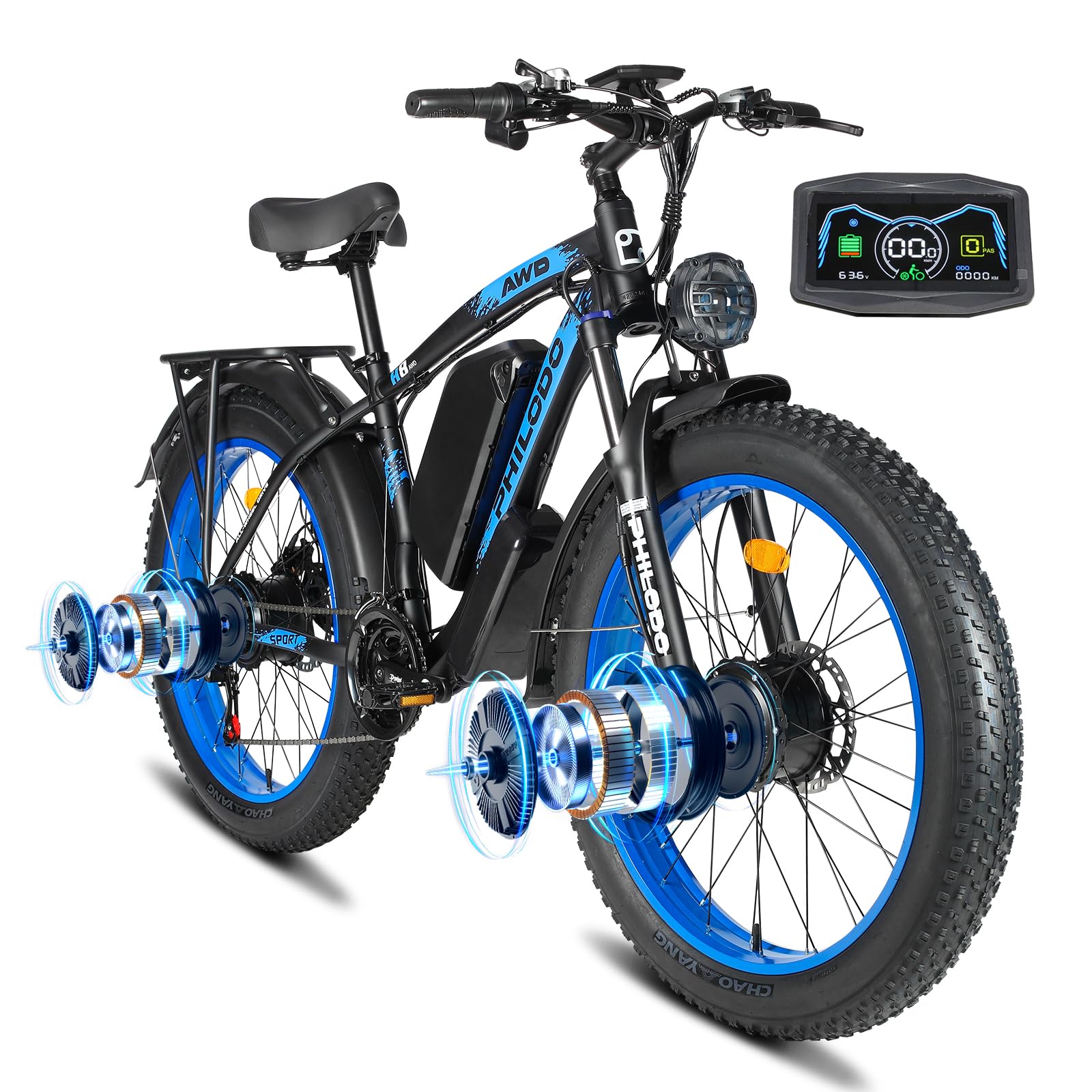 PHILODO ファットバイク 電動アシスト自転車 Amazon.com: PHILODO Electric Bike for Adults, 60V 25Ah Fat Tire