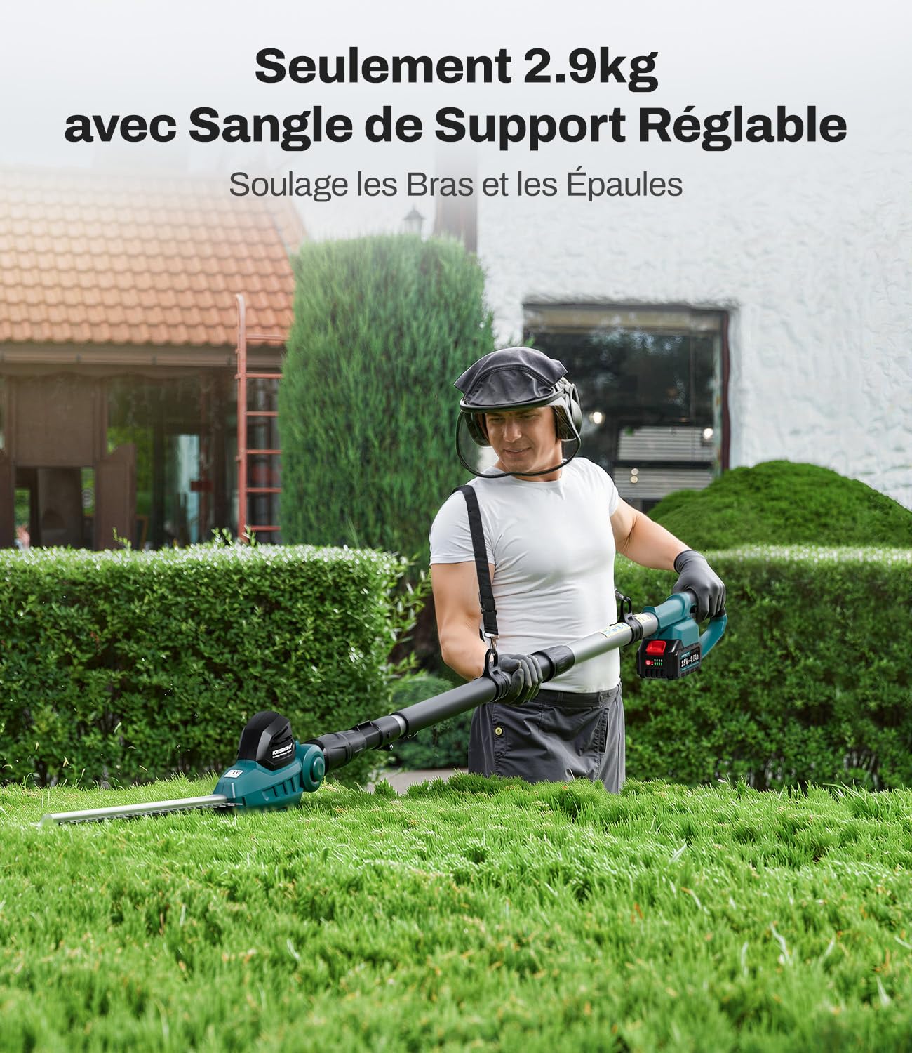 Makita CSL401 Taille Haie Télescopique 18V 41cm 11 Angles 2.62m