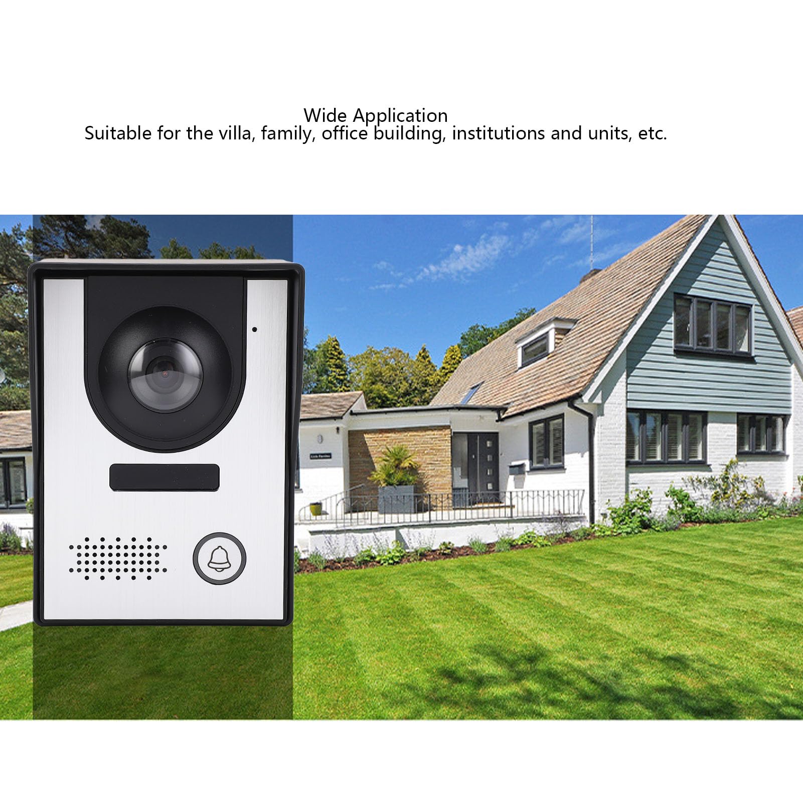 Luocute Videocitofonico Cablato, Schermo LCD a Colori 7 Pollici (Spina UE AC100-240V)
