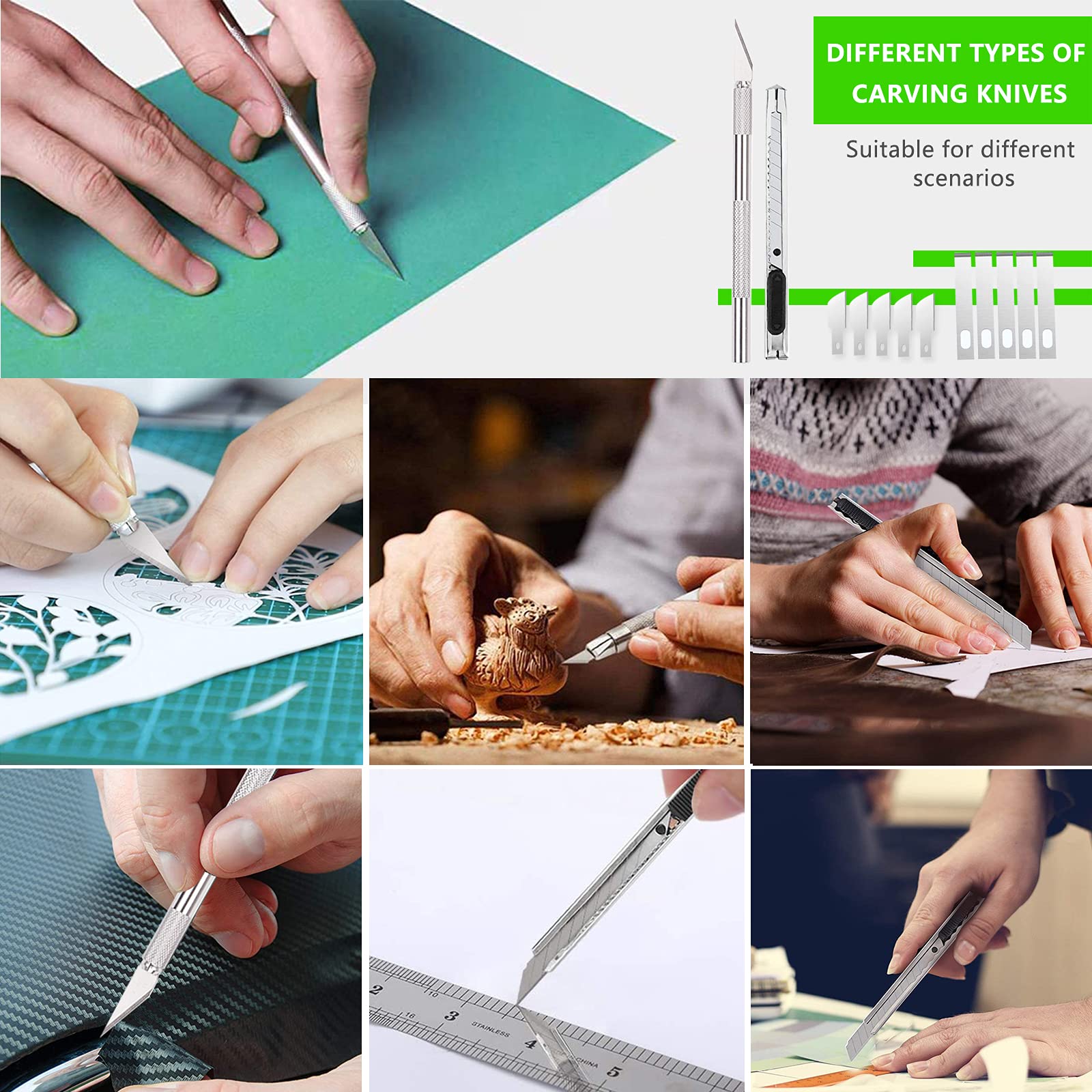 ImnBest 12 Outils De Désherbage Vinyle - Kit Complet Avec Sac De Rangement Pour Crafting Et DIY