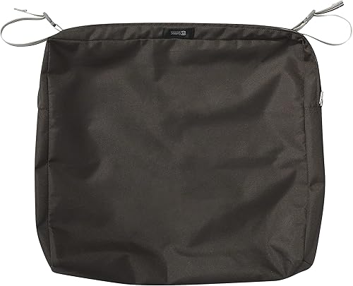 Miniatura 21 de Classic Accessories Ravenna - Funda de cojín resistente al agua para silla de patio, 18 x 18 x 2 pulgadas, color azul imperio, fundas de cojín