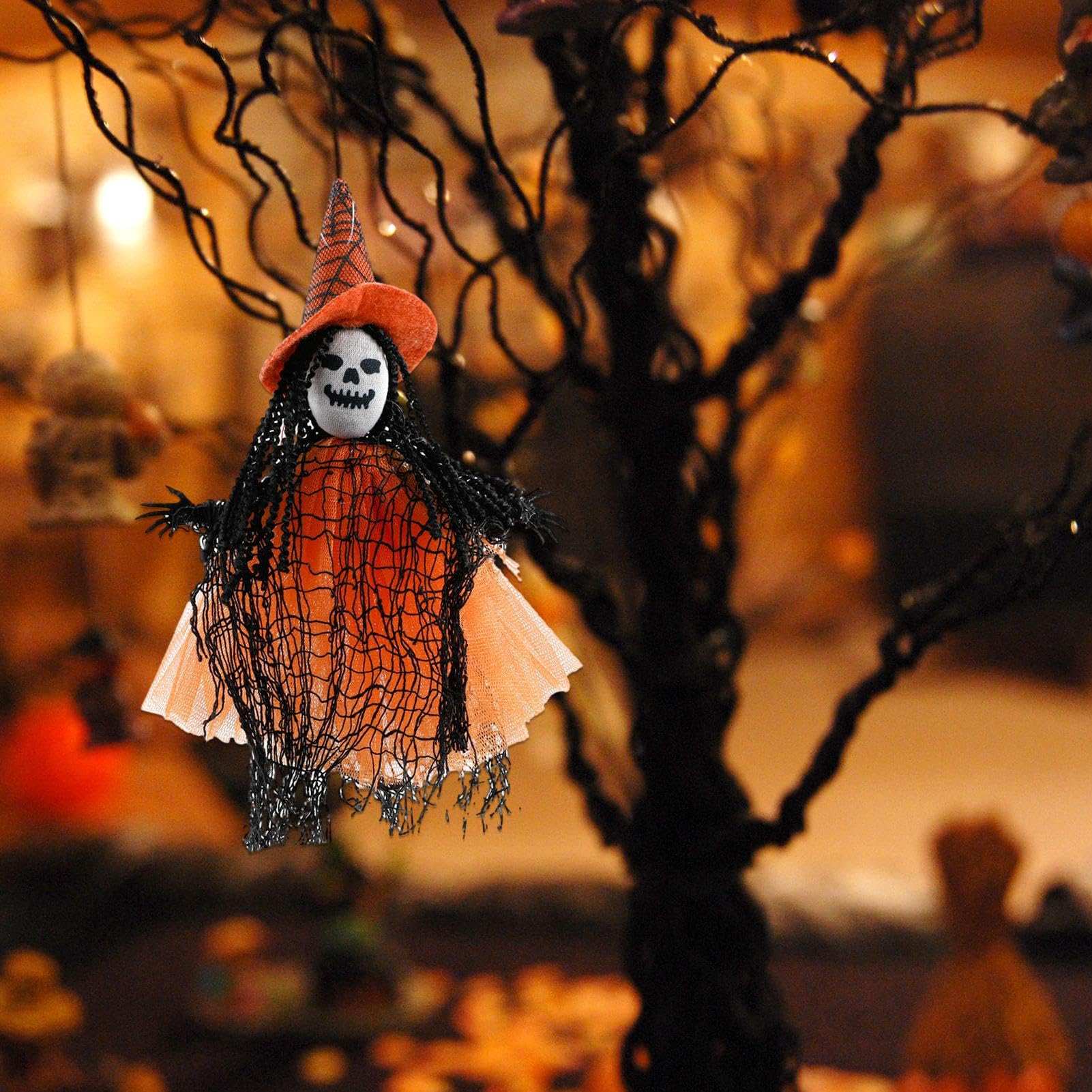 Fliegende Hexe Halloween-Deko - Mit Rock Zum Aufhängen | Gruseldekoration Für Garten & Party