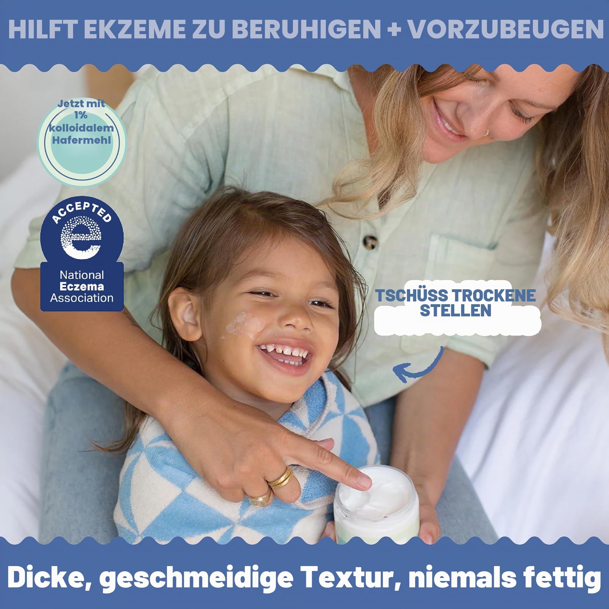 Tubby Todd All Over Salbe für Babys, Mehrzweck-Baby-Ekzem-Creme für empfindliche Haut, trockene Haut, Ausschlag, Irritationen, 2 Packungen – volle Größe, parfümfrei