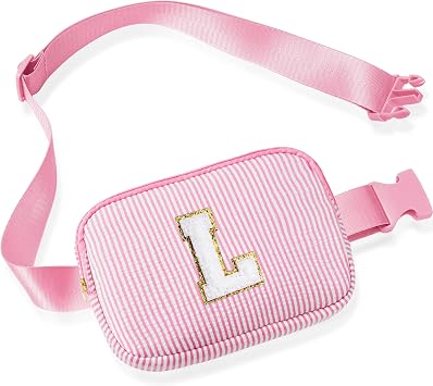 YOOLIFE Initial Clear Makeup Bag Belt Bag