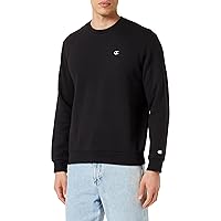 Champion Legacy Basics - Powerblend Fleece Crewneck Felpa, Nero