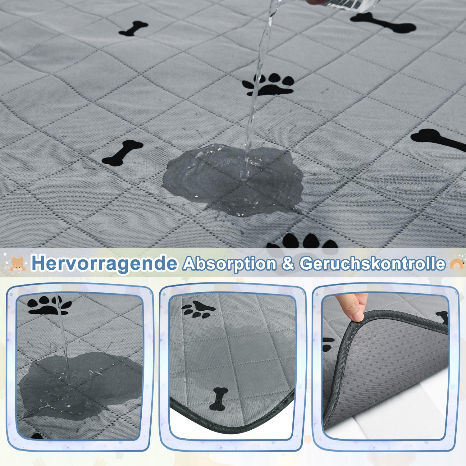 eupdd Pipi Pads Voor Cavia's: 1 Stuks, Wasbare Hamsterkooimat, Waterdicht, Antislip, 60x120cm, Roze, Voor Slaapbox, Reismand, Nestelen, Balkon, Woonkamer Voor Kleine Dieren
