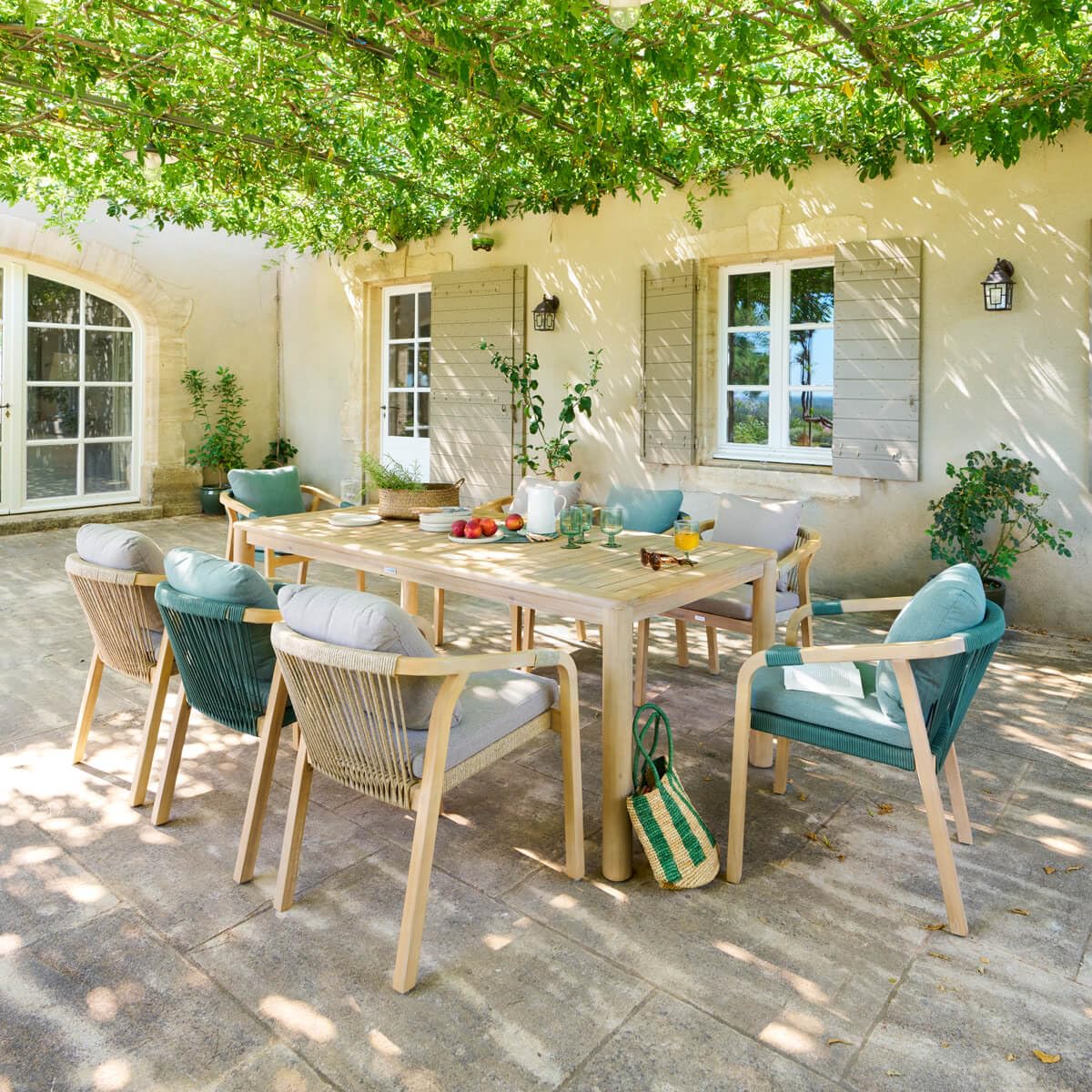 Hespéride - Table de Jardin deona 8 Places en Acacia