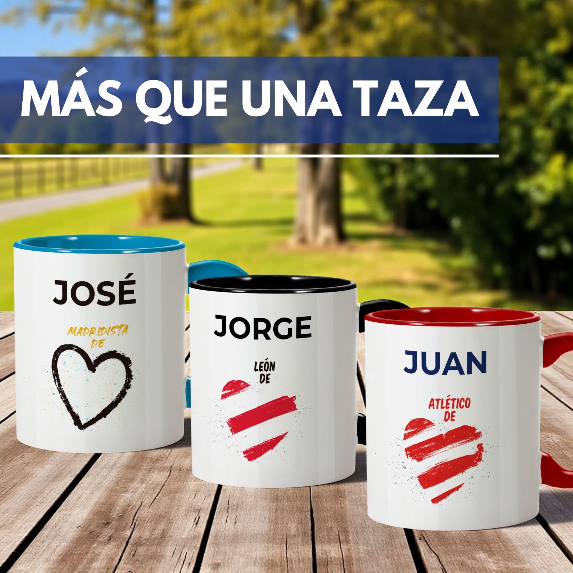 LolaPix Taza Zaragoza. Tazas Personalizadas con Nombre. Taza Desayuno fútbol. Taza de cerámica 330ml. Varios diseños.