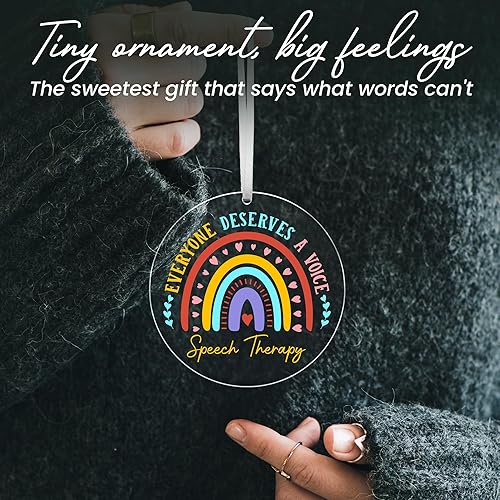 Vista 102 de OASSIE Regalos de agradecimiento de Navidad para empleados para compañeros de trabajo, adornos de Navidad de cerámica 2025 para decoraciones de Sé