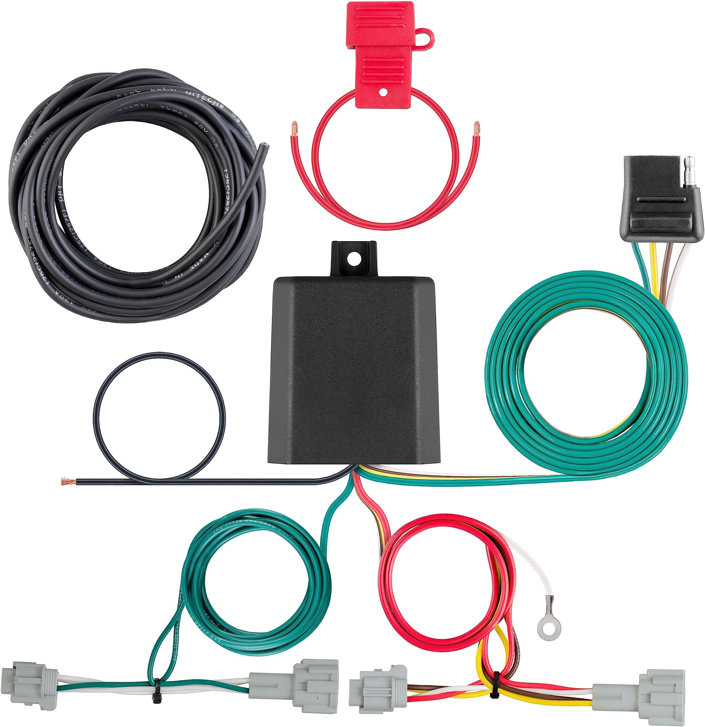 56459 Vehicle-Side Custom 4-Pin Trailer Wiring Harness, Fits Select Nissan Rogue